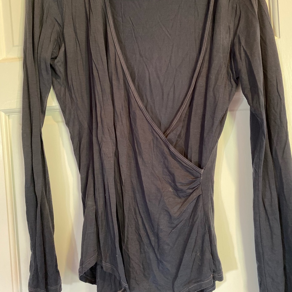 Long sleeve Wrap Top James Perse